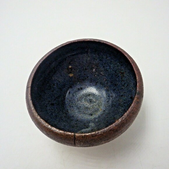 Earthenware Bowl Rustic Pottery Brown Earth Tones Cabin Lodge Studio Art - Picture 5 of 9